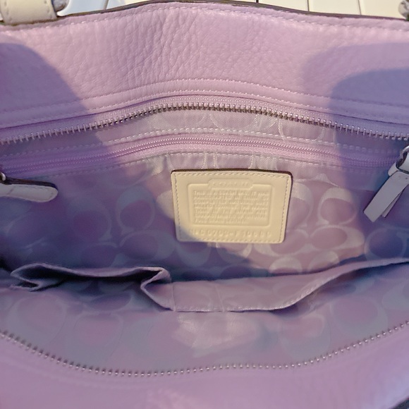 Coach Hampton lilac and Cream satchel - Picture 2 of 3